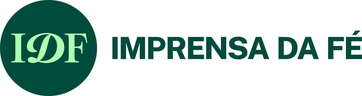 Logo verde escuro da imprensa da fé